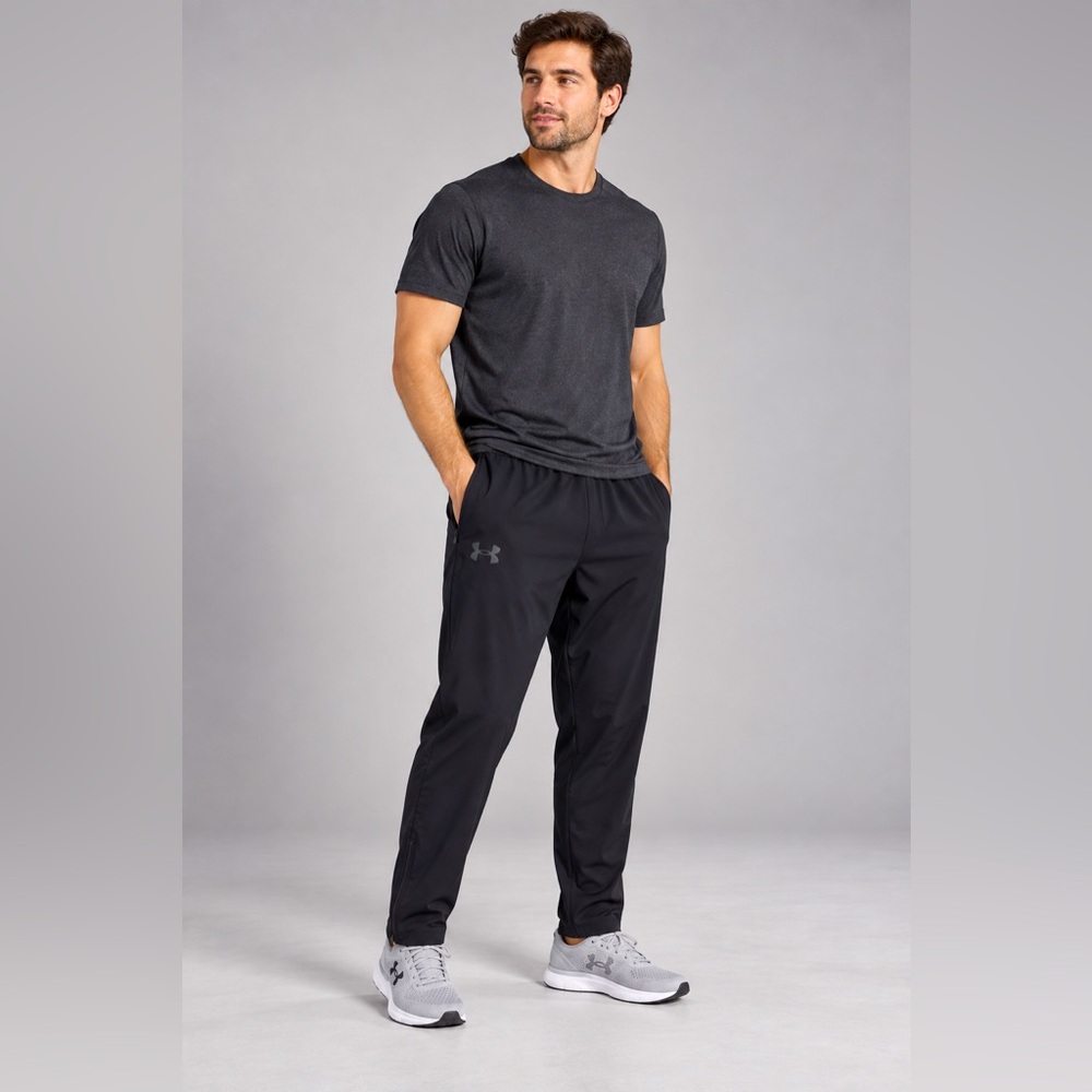 Under Armour Men’s 4XL Black HeatGear Tapered Athletic Pants Ankle Zip NWT